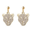 Alloy Rhinestone Dangle Stud Earrings FS-WG75FBE-04-1