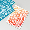 Silk Screen Printing Stencil DIY-WH0341-360-7