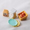 Plastic Miniature Baker Tools Display Decorations MIMO-PW0003-076-2