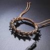 Alloy Beads Braided Bead Bracelets WG69B67-02-1