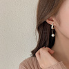 Alloy Crystal Rhinestone Dangle Stud Earrings FS-WG37841-01-2