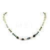 Mixed Gemstone & Natural Freshwater Pearl Beaded Necklaces NJEW-JN06468-02-2