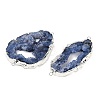 Dyed Natural Druzy Agate links G-R012-05S-01-2