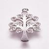 Brass Micro Pave Cubic Zirconia Pendants ZIRC-G099-37P-1