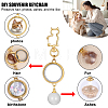 Glass Openable Perfume Bottle Pendant Decorations HJEW-DR00317-3