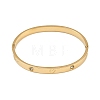 201 Stainless Steel with Rhinestone Bangles for Women BJEW-B138-04G-4