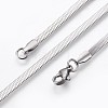 304 Stainless Steel Herringbone Chain Bracelets BJEW-P236-15P-2