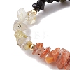 Carcer Guardian Gemstone Stretch Bracelets BJEW-JB11108-06-3