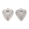 Alloy Rhinestone Pendants FIND-N008-12P-01-1