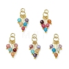 Natural Agate(Dyed & Heated) Pendants PALLOY-JF05316-1