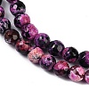 Natural Fire Crackle Agate Beads Strands G-C082-A01-41-4