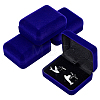 Velvet Cufflink Gift Storage Boxes CON-WH0112-079B-1