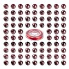 100Pcs 8mm Garnet Beads DIY-LS0002-14-2