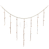 Wall Hanging Photo Display with Wooden Beads Garland AJEW-WH20011-54D-1