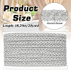 Polyester Braided Metallic Lace Trim SRIB-WH0011-180B-02-2