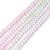Transparent Gradient Color Glass Beads Strands GLAA-H021-01B-02-2