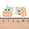 Alloy Enamel Pendants AL-CBA6AEB-01G-02-3