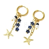 Star 304 Stainless Steel Hoop Earrings EJEW-JE07005-01-4