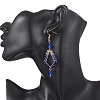 Glass Dangle Earrings EJEW-JE06868-01-4