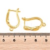 Brass Hoop Earrings Findings KK-K340-34G-3