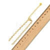 Brass Textured Oval Link Chains Bracelet Making AJEW-JB01656-3
