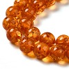 Resin Imitation Amber Beads Strands RESI-Z017-01A-3