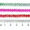 Transparent Painted Glass Beads Strands DGLA-A034-T3mm-A24-3
