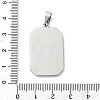 Ion Plating(IP) 304 Stainless Steel Pendants STAS-C101-08P-01-3