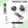 Stainless Steel Zipper Accessories FIND-WH0173-498B-2