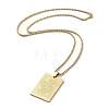 304 Stainless Steel Pendant Necklace NJEW-K253-12G-2