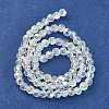 Faceted(32 Facets) Glass Beads Strands Round X-GF4mmC28-AB-2
