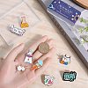 8Pcs 8 Style Chemistry Theme Enamel Pin JEWB-SC0001-32-3