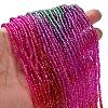 Transparent Painted Glass Beads Strands LS-DGLA-A034-T1mm-A24-2
