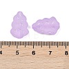 Frosted Transparent Acrylic Beads OACR-P029-04B-02-3