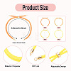 4Pcs 4 Colors Polyester Cord Bracelet Making MAK-TA0001-44-4