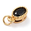 Real 18K Gold Plated Brass Inlaid Cubic Zirconia Charms ZIRC-L100-079G-01-4