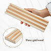 Pine Wood Domino Slotted Display Stands ODIS-WH0038-299-01-3
