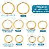  10Pcs 5 Size 316L Surgical Stainless Steel Huggie Hoop Earrings for Girl Women EJEW-TA0001-10-10