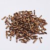 Glass Twisted Bugle Beads X-SEED-E002-9mm-881#-3