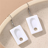 Funny Bathroom Theme Resin Dangle Earrings WG8936B-04-2