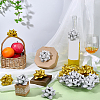 20Pcs 2 Colors Plastic Glitter Powder Flower Ball for Party Wedding Home Outdoor Decoration AJEW-FG0005-69-4