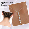 3Pcs 3 Styles Sterling Silver Chain Extender STER-BBC0009-69-5