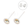 Hypoallergenic Bioceramics Zirconia Ceramic Stud Earrings EJEW-C111-04A-1