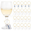 Transparent Acrylic Leaf Wine Glass Charms AJEW-AB00117-1