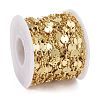 Brass Flat Sequin Chain & Ring Link Chains CHC-I036-02G-4