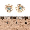Brass Micro Pave Sky Blue Cubic Zirconia Charms CU-CBAB0CF-14G-3
