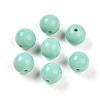 Opaque Solid Color Glass Beads GLAA-N007-10mm-A10-1