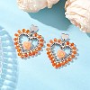 Alloy Glass Stud Earrings EJEW-MZ00372-03-1