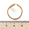 304 Stainless Steel Starfish & Shell Open Cuff Rings for Women LS-RJEW-C095-09G-5