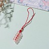 Glass Pendant Decorations HJEW-JM00408-04-4